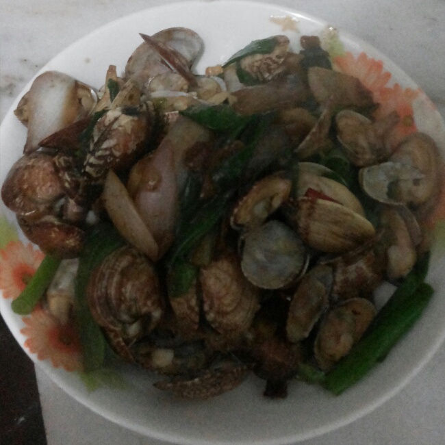 招牌黑胡椒炒花蛤
