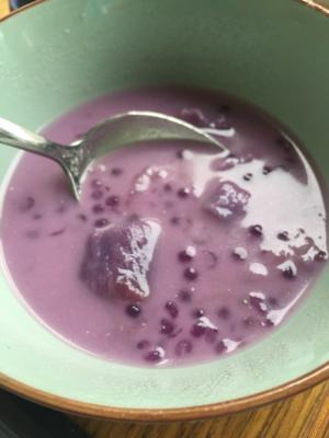 紫薯椰奶西米露的做法 步骤5