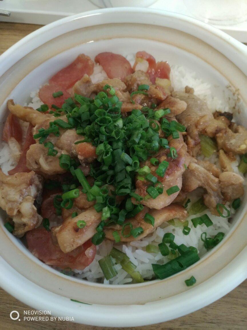 腊味煲仔饭，20分钟饭菜同出