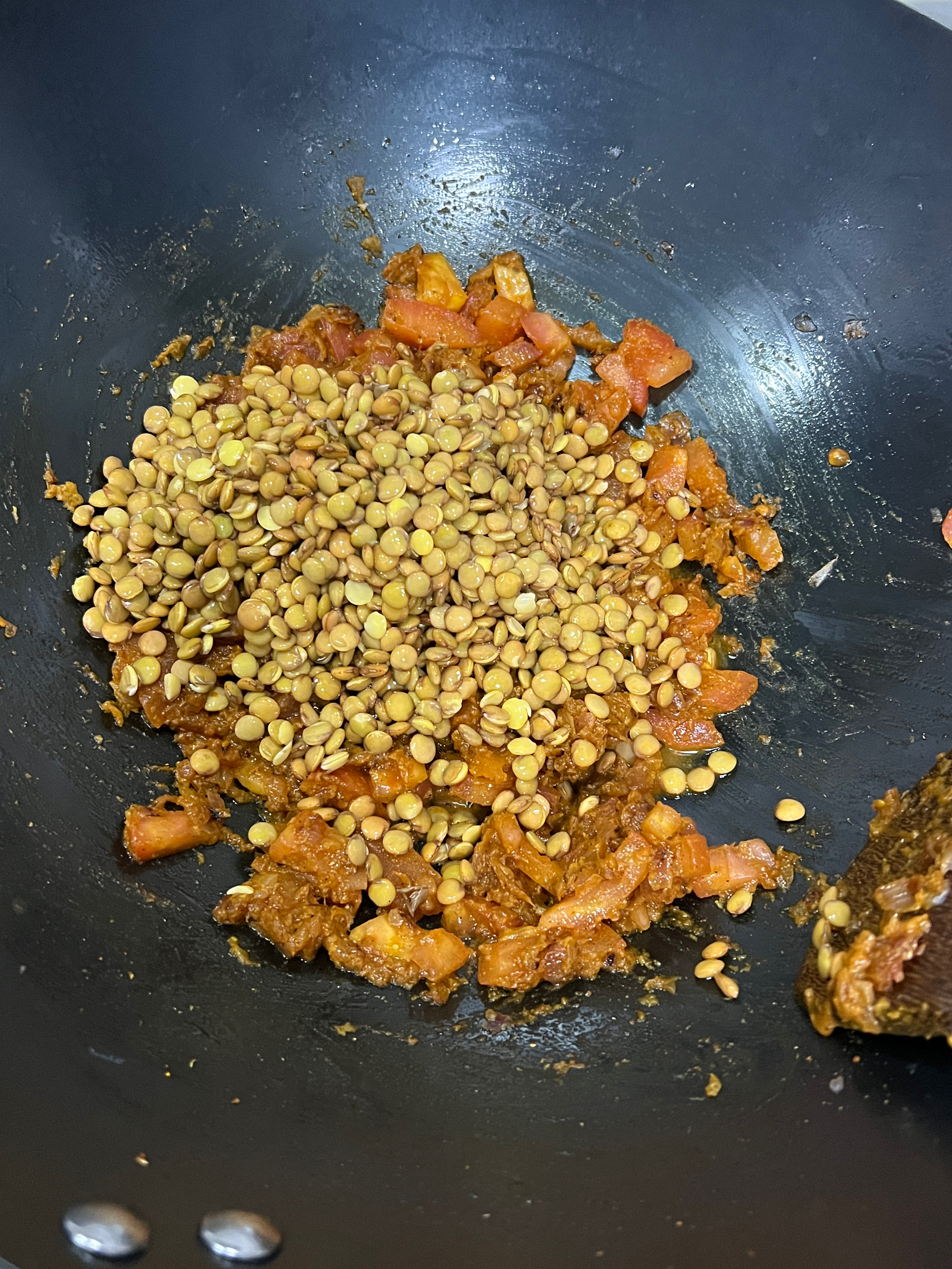 正宗印度素食咖喱扁豆玛莎拉的做法 步骤5