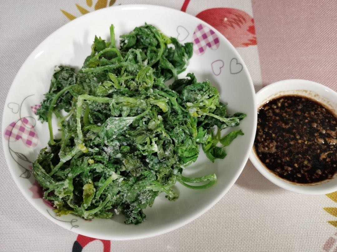蒸芹菜叶（蒸野菜）