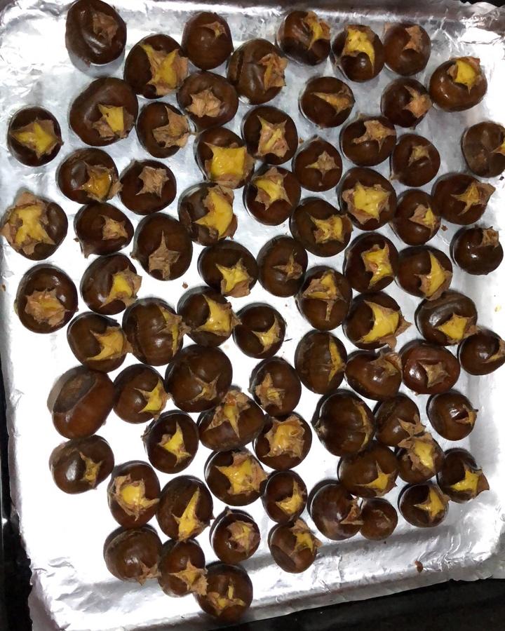 烤箱版糖炒栗子