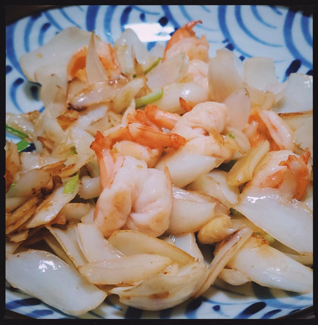 脆，嫩，甜的百合炒虾仁