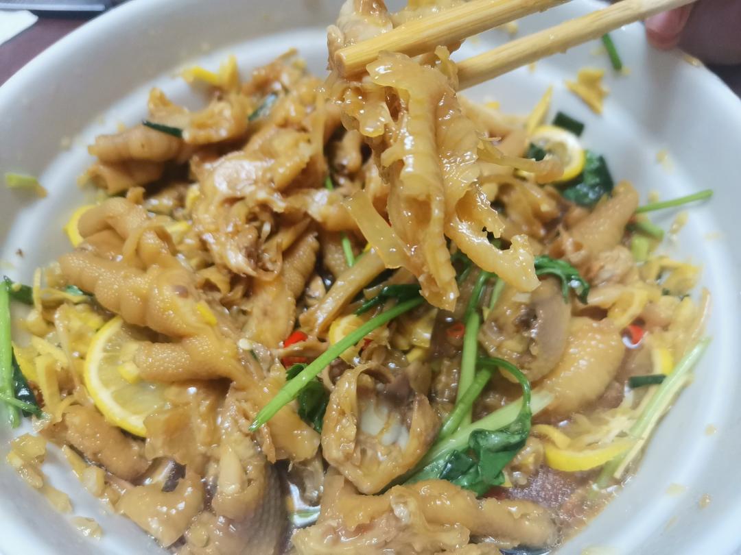 柠檬酸辣鸡爪（可做有骨或者无骨的）