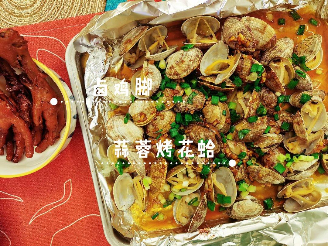 金针菇粉丝烤花蛤