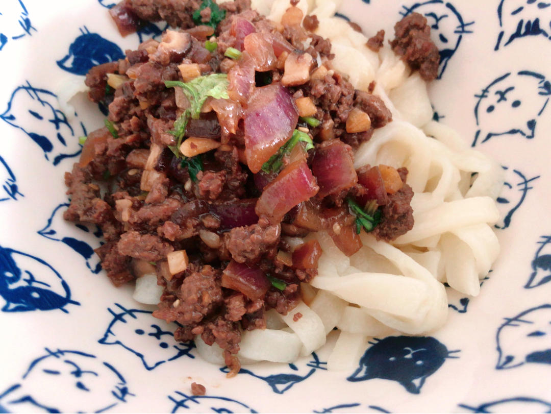超劲道牛肉打卤面（自制面条）