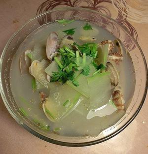 冬瓜蛤蜊汤的做法 步骤4