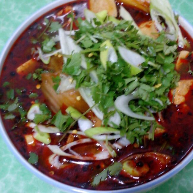 香辣豆腐肉片