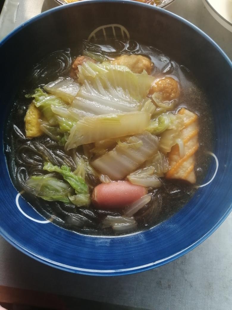 白菜粉丝炖丸子