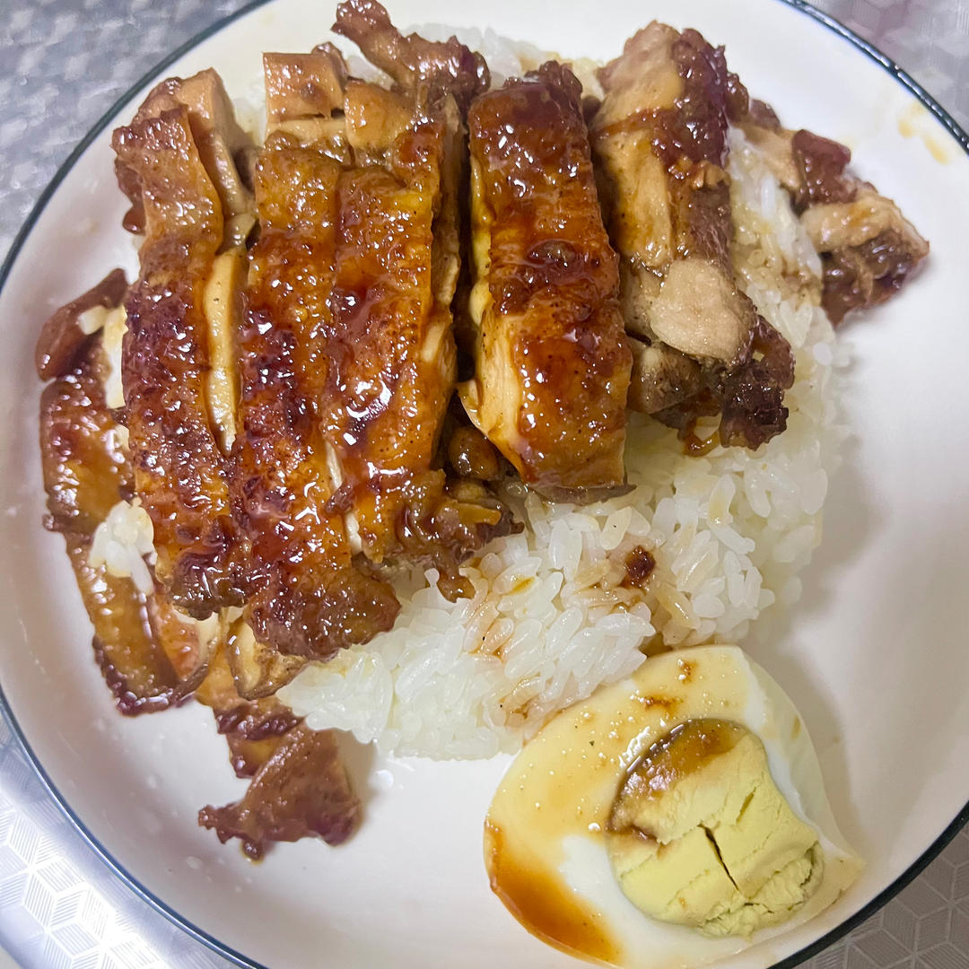 不放一滴油的照烧鸡腿饭