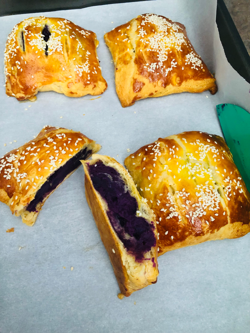 “超简单”奶香紫薯饼