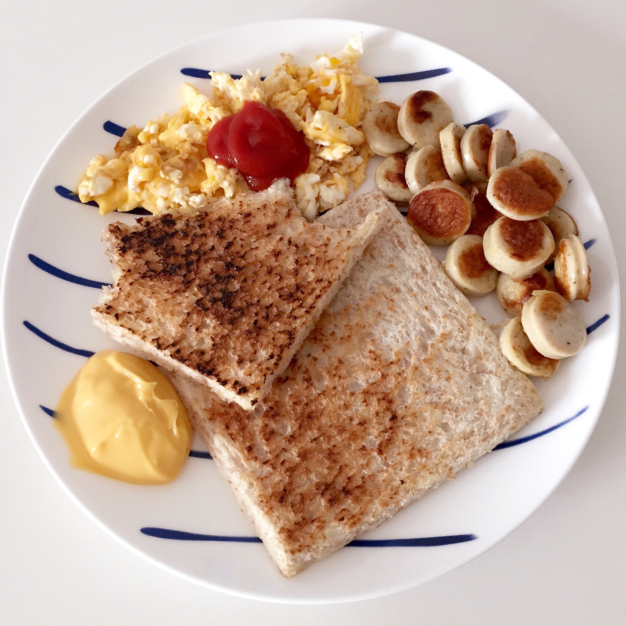 芝士鸡蛋面包片