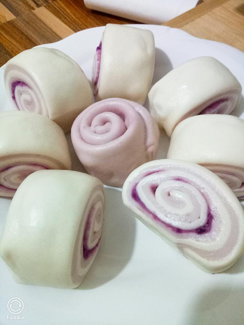 好吃到忘不了的早餐   牛奶紫薯包的做法