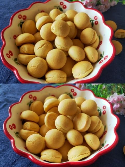 【旺仔小馒头】在家就能做，健康无添加，又香又酥，入口即化的做法