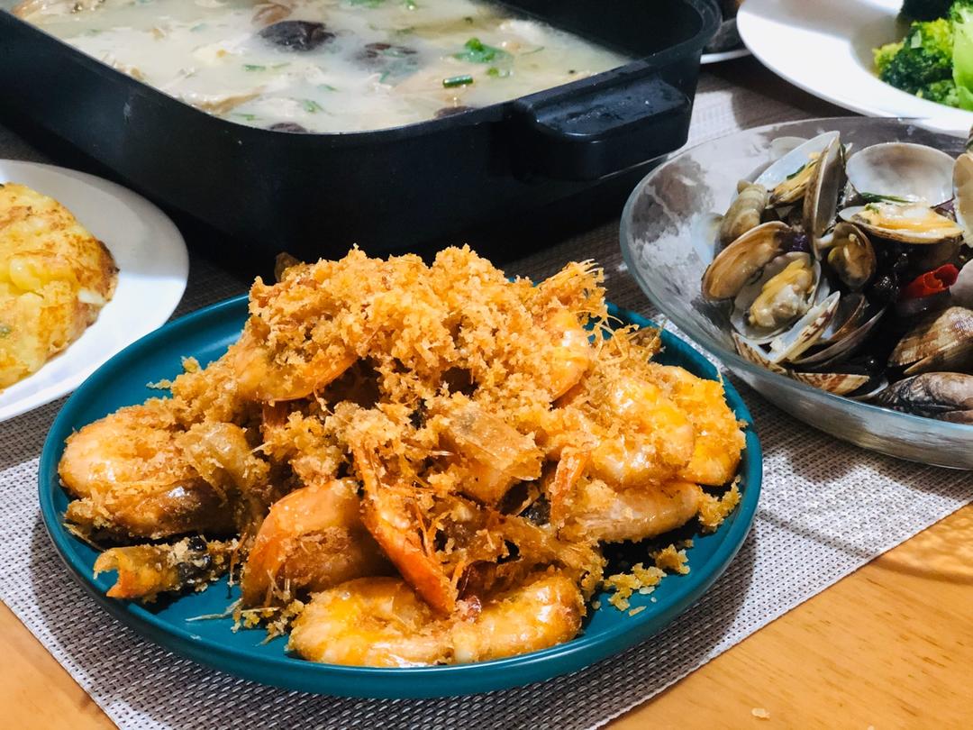 避风塘炒虾