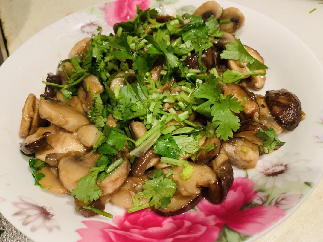 家常炒双菇