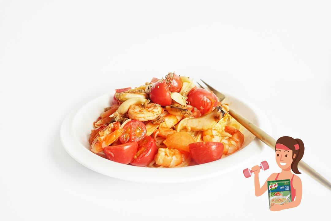 番茄海鲜意面（减脂增肌）