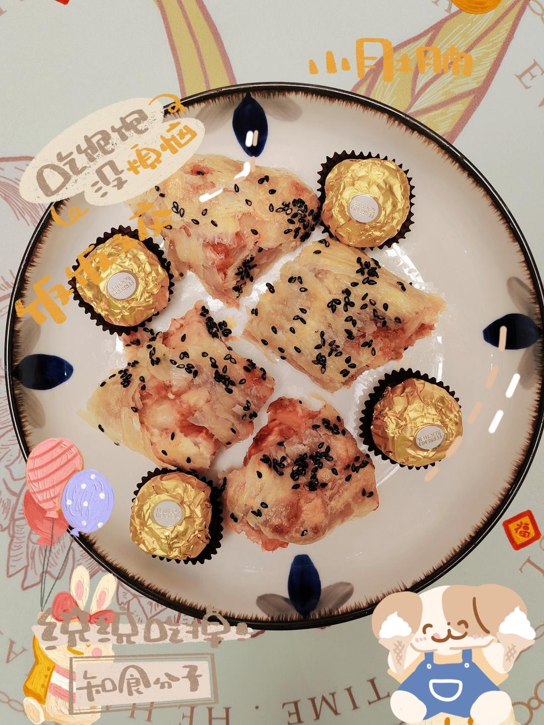 手抓饼火腿芝士卷