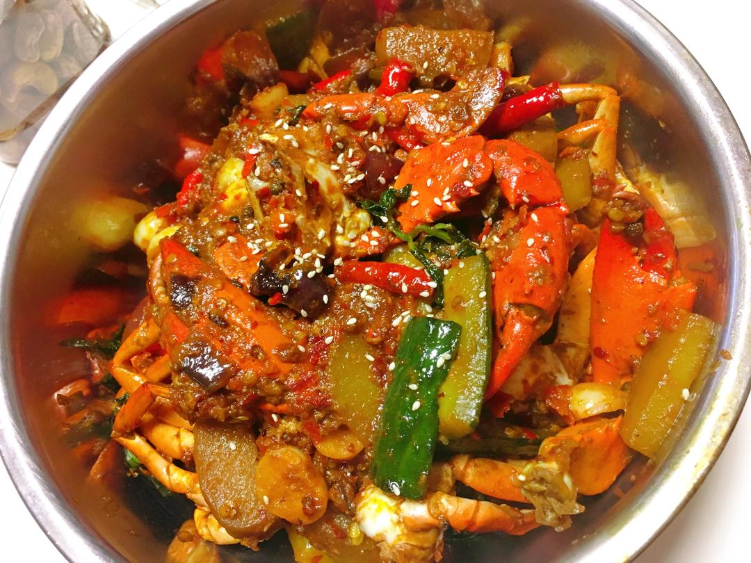 0人做过这道菜半糖辣椒平时我很爱吃辣螃蟹,可是外面买的不一定都用活