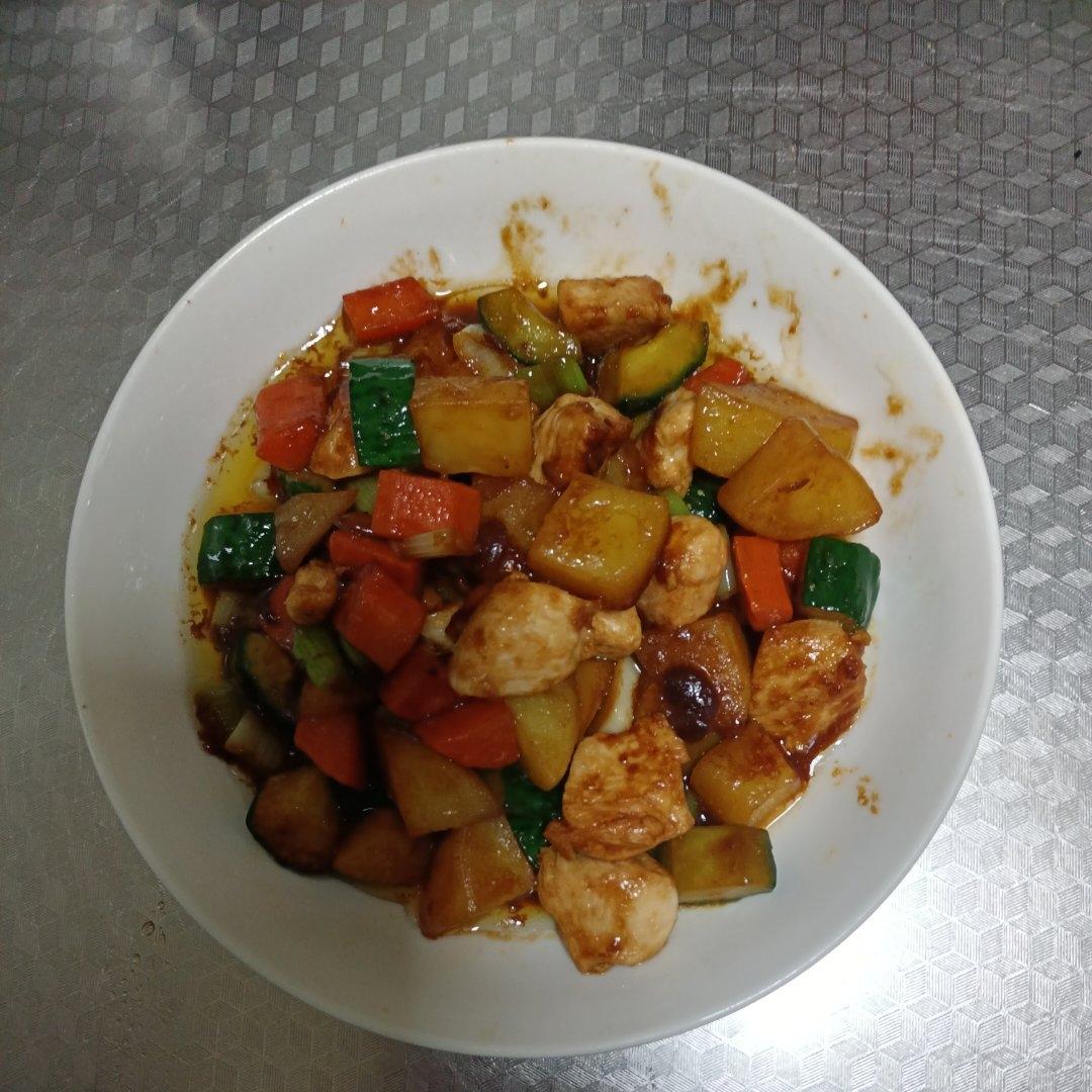 杂炒鸡丁