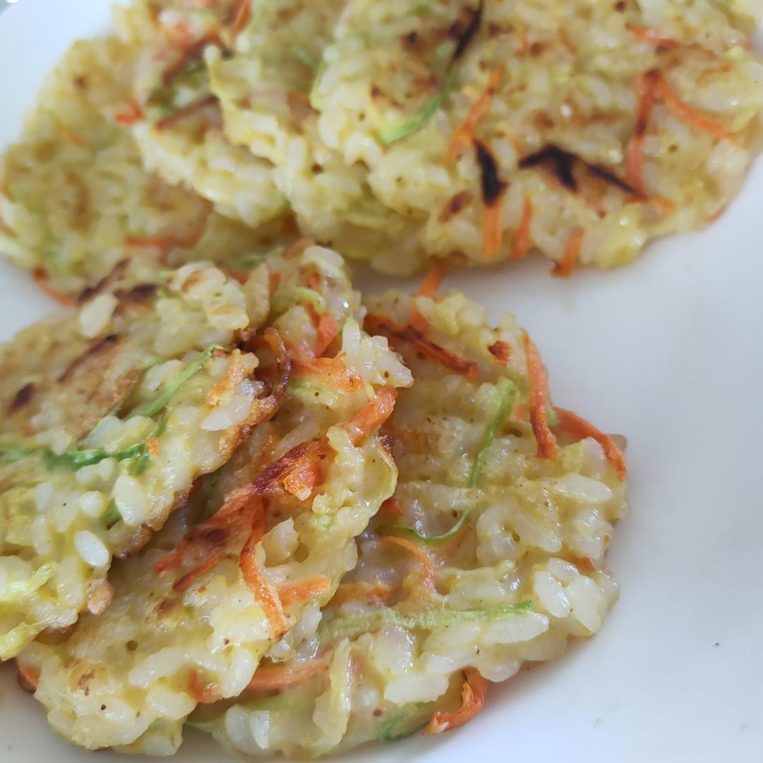 剩饭新吃法-大米煎饼