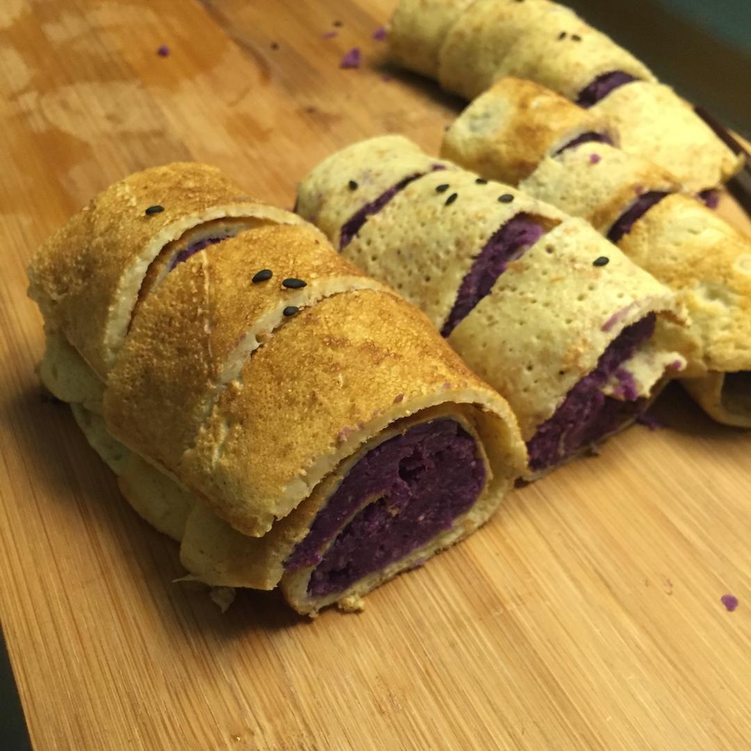 紫薯鸡蛋卷