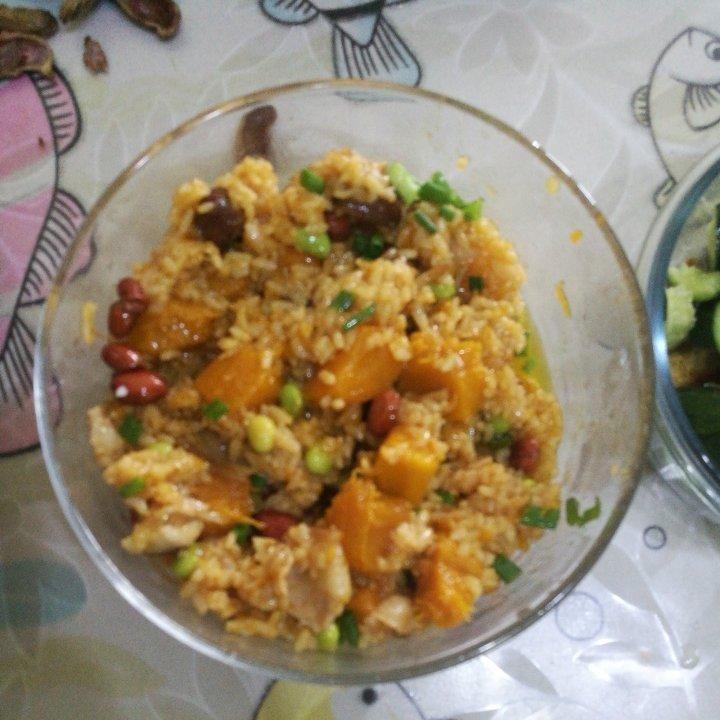 美味到不行的南瓜饭