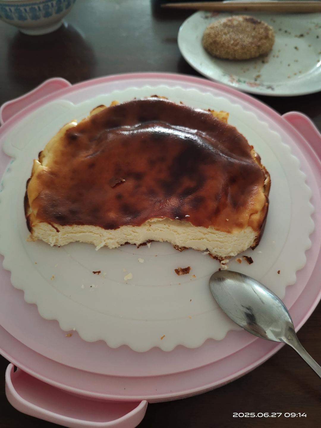 酸奶巴斯克芝士『低卡版』超好吃‼️0失败 巨简单