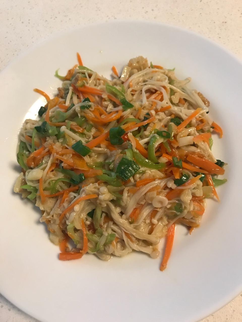 素炒金针菇