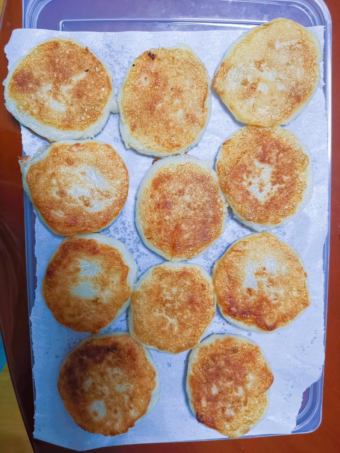 ㊙️东北糯米豆沙粘火勺 烫面法饼超级软 附虎口收拢法整形视频