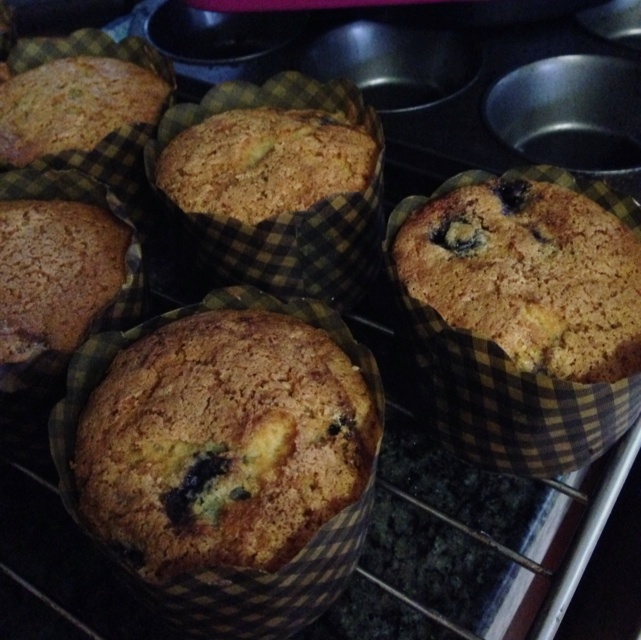 鲜奶油蓝莓纸杯蛋糕 Blueberry Crème  fraîche cupcake