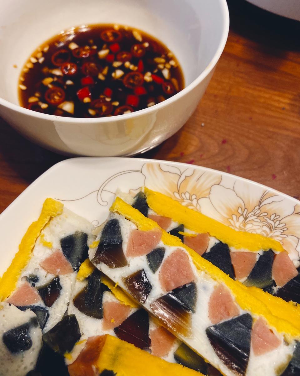 网红三色皮蛋