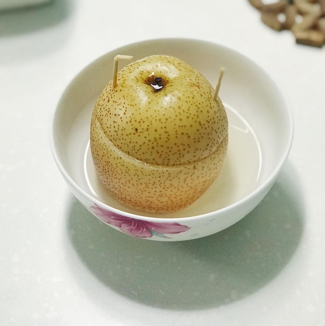 川贝冰糖蒸雪梨