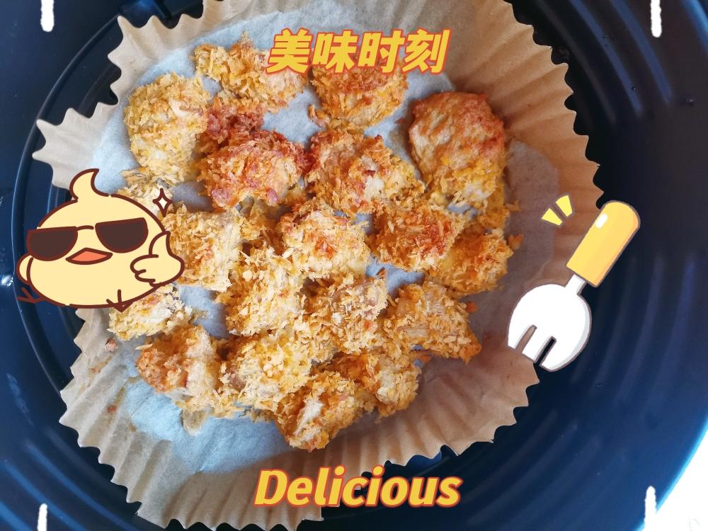 杏鲍菇版鸡米花(空气炸锅)