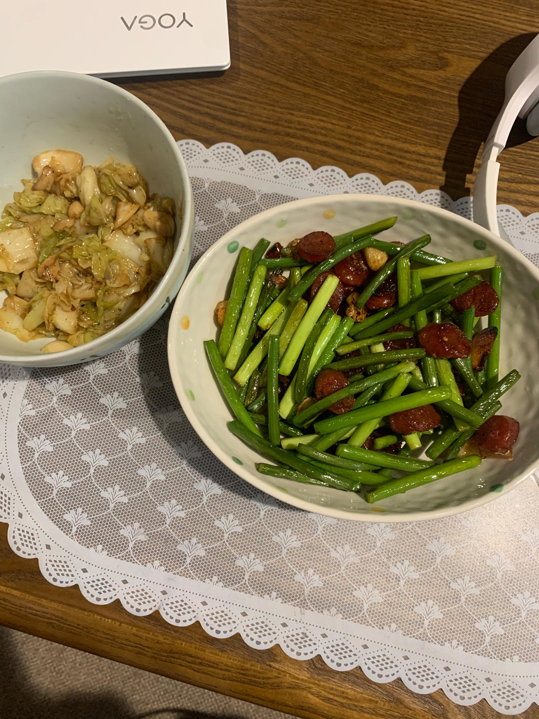 蒜苔炒腊肠