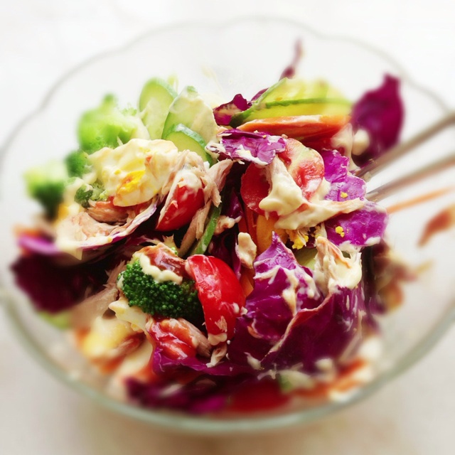鲜蔬金枪鱼沙拉