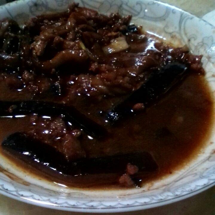 红烧肉末茄子