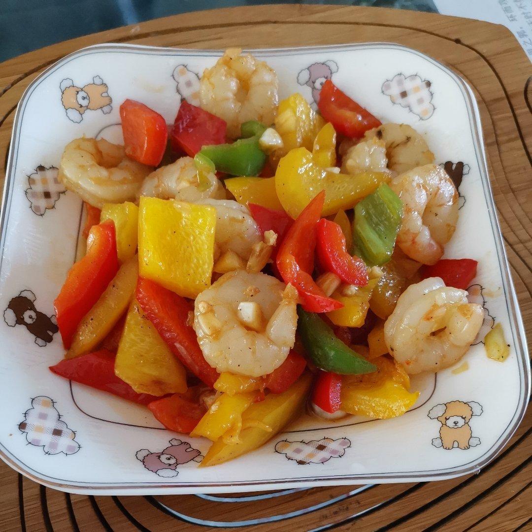 手机用户6886_mtdi做的彩椒炒虾仁