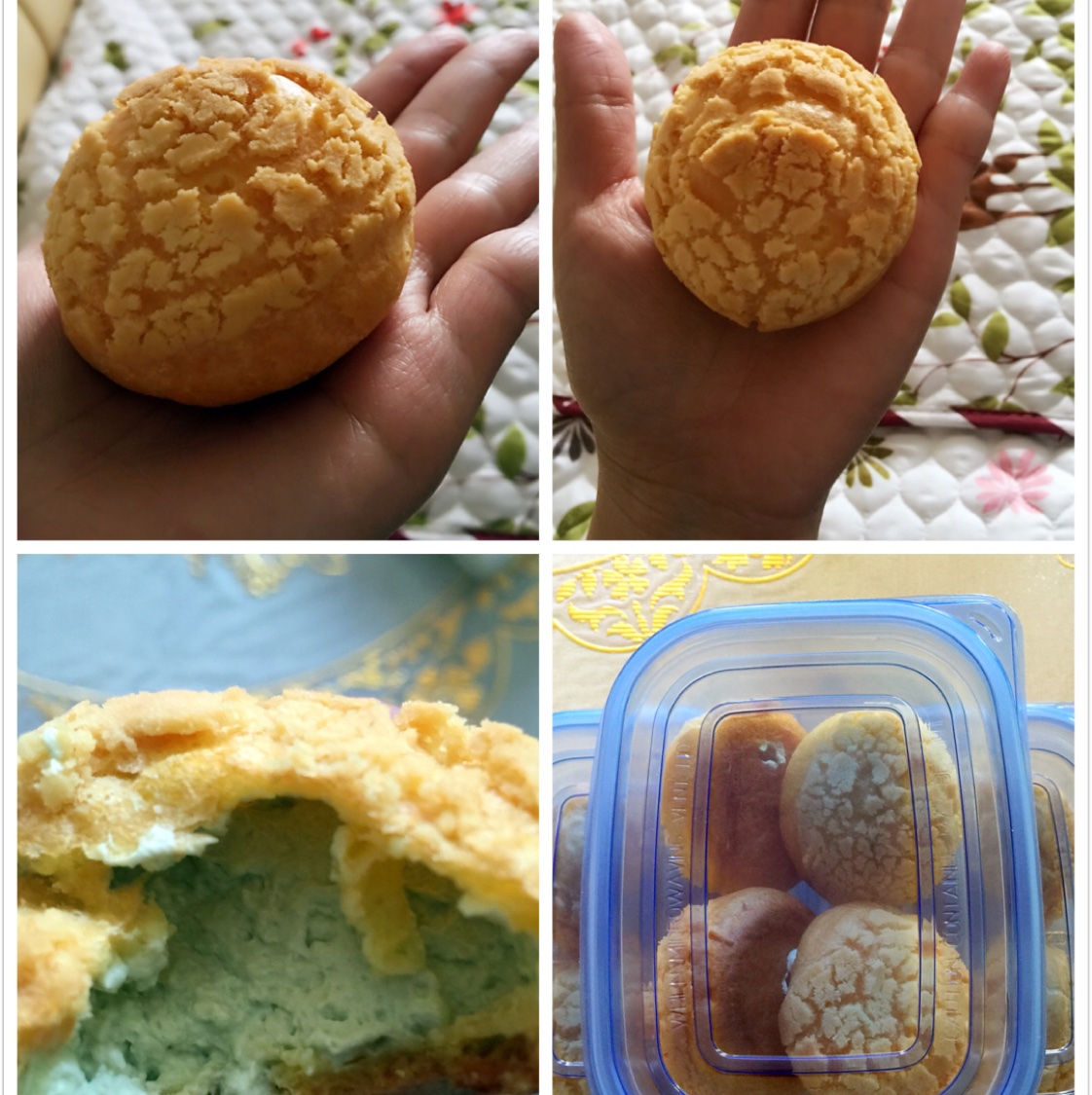 酥皮奶油泡芙--#皮黑森林#