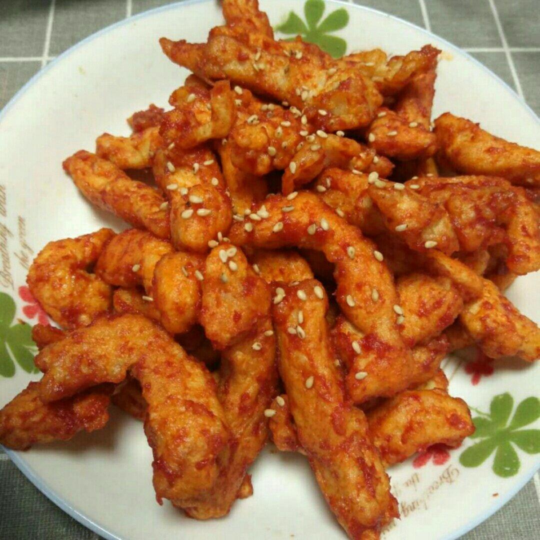 酸甜可口的糖醋里脊(鸡胸肉版)