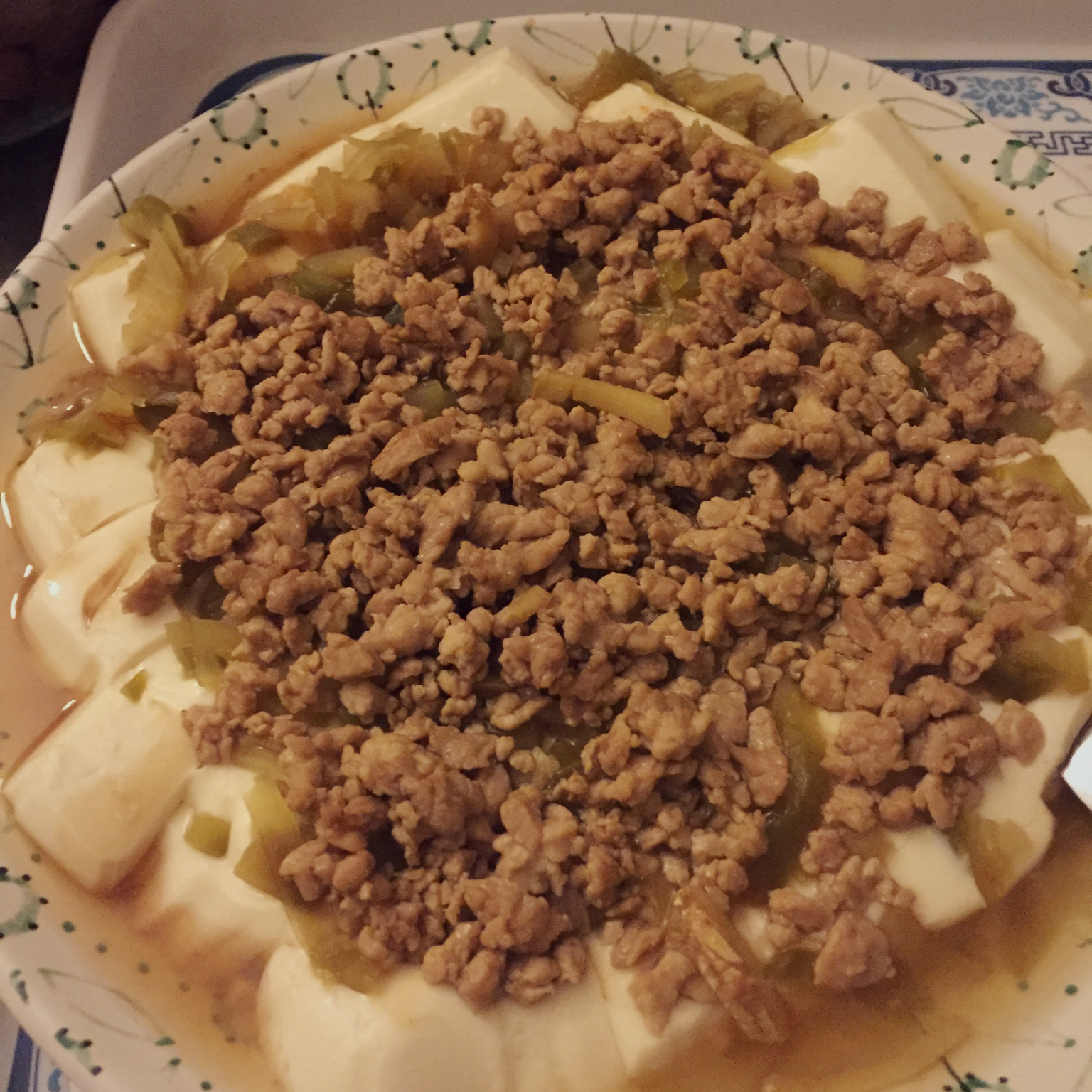 肉末蒸豆腐