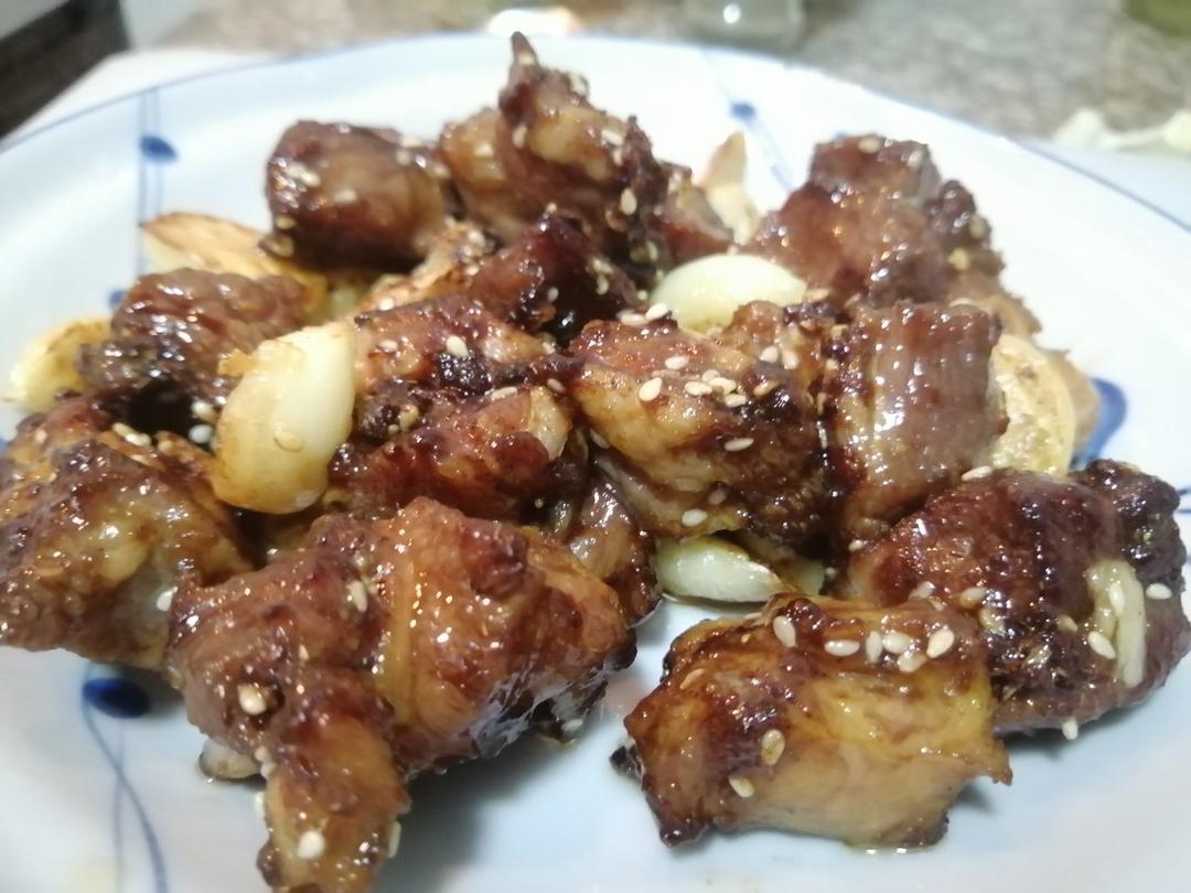 蒜香牛肉粒