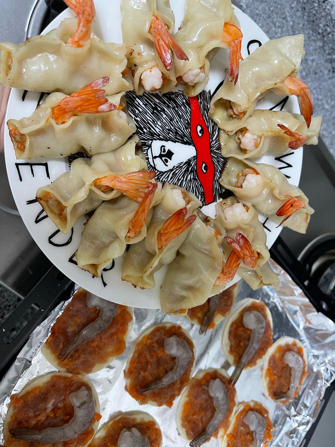 鲜虾锅贴