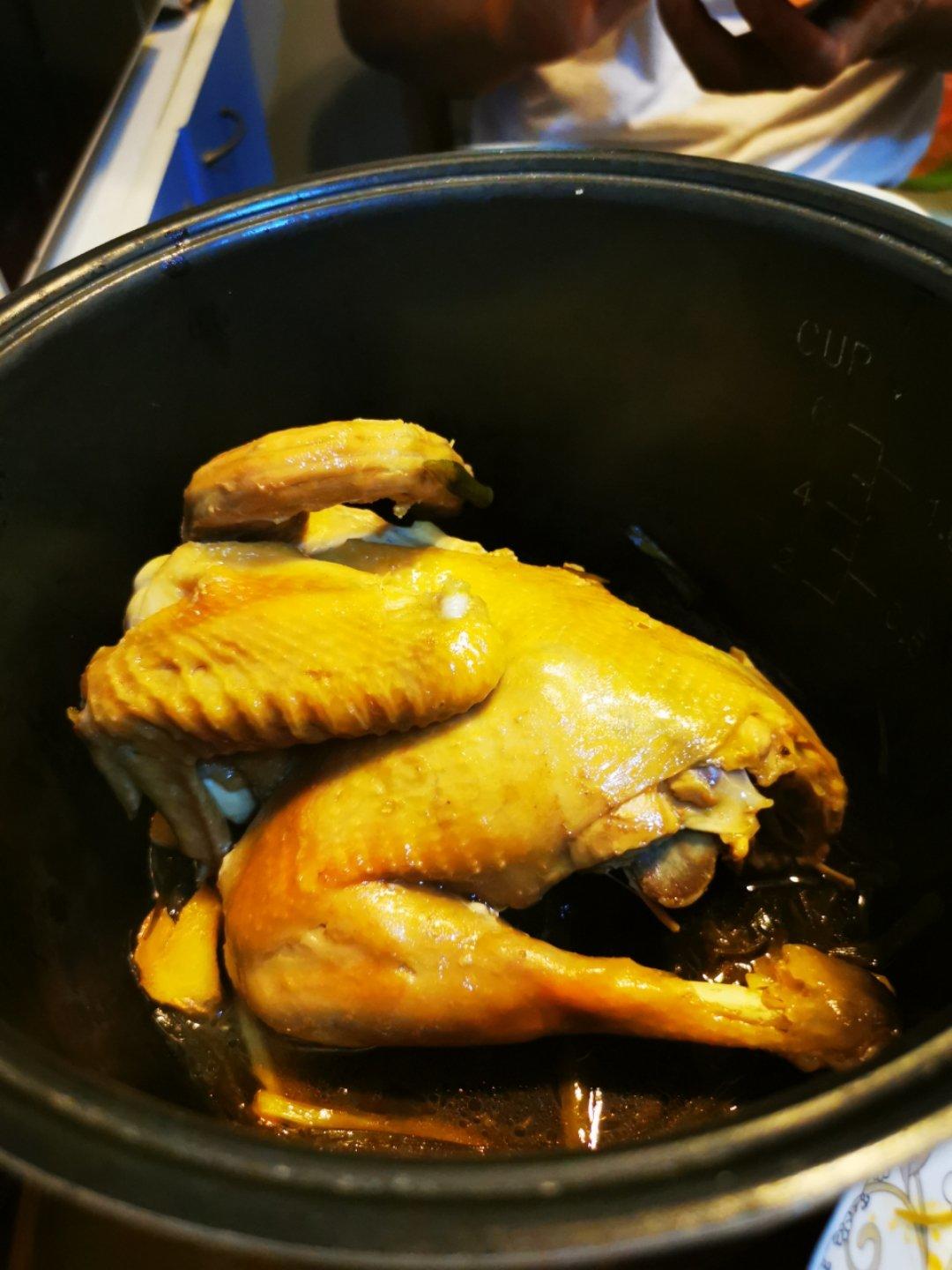 电饭煲盐焗鸡