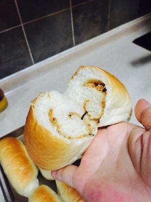 海苔肉松面包的做法 步骤4