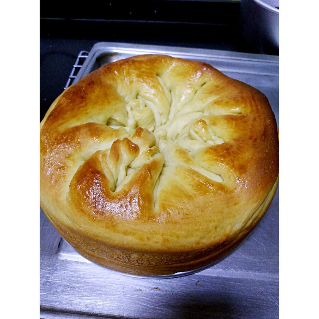 手撕千层花朵面包