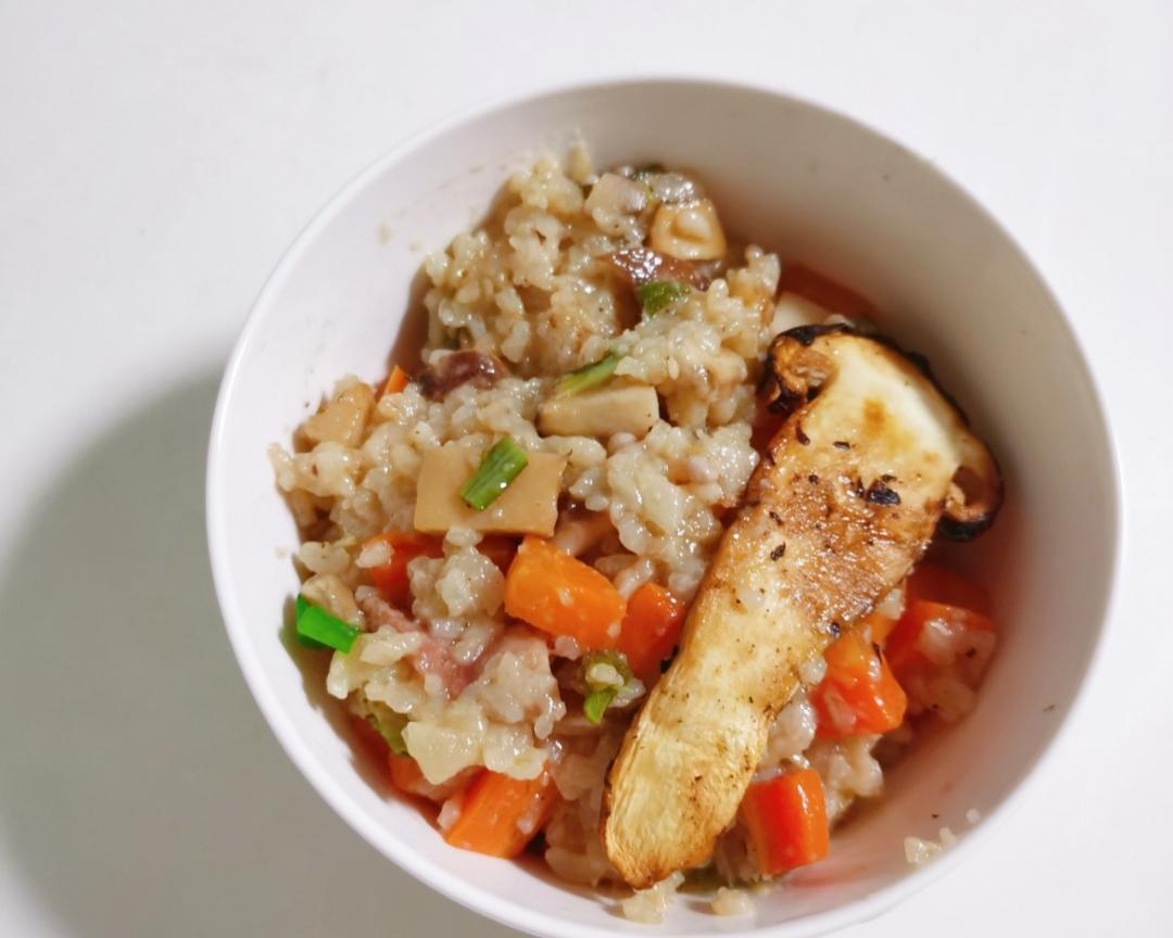 简单松茸焖饭