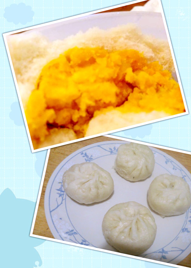 香甜的南瓜馅包子