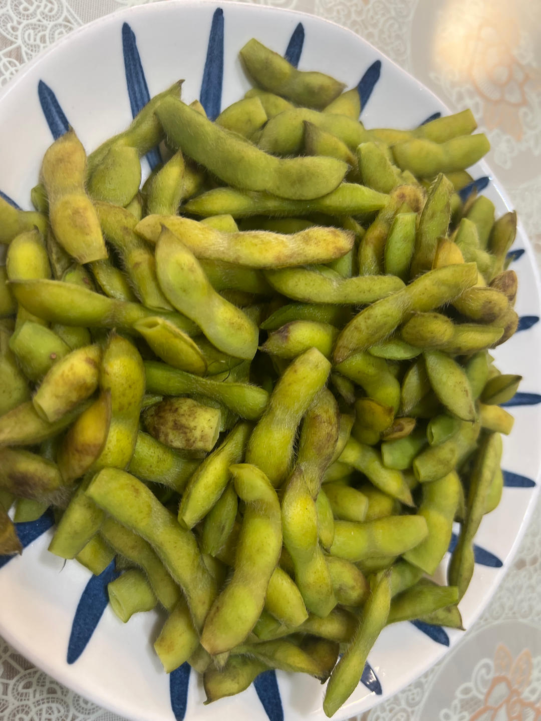 煮毛豆—不会变色版