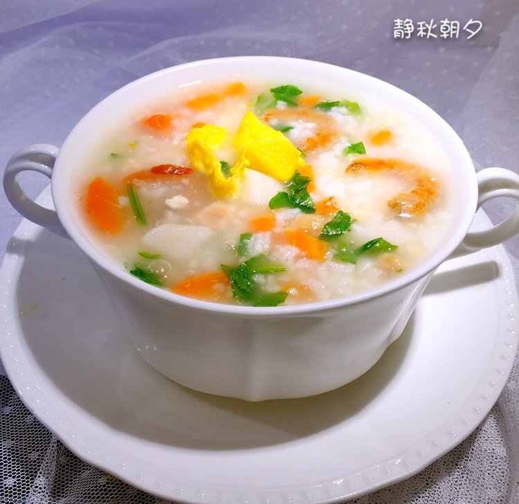 静秋朝夕做的干贝瘦肉营养粥